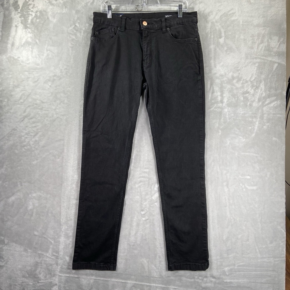 Mugsy Jeans men's 33x31 Squid Inks Black Wash Denim Stretch Casual Fit Athletic